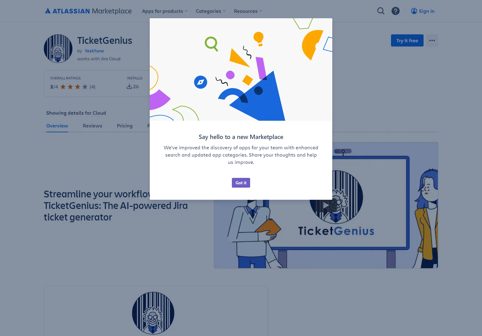 TicketGenius: Streamlining Workflows with AI for Jira Cloud