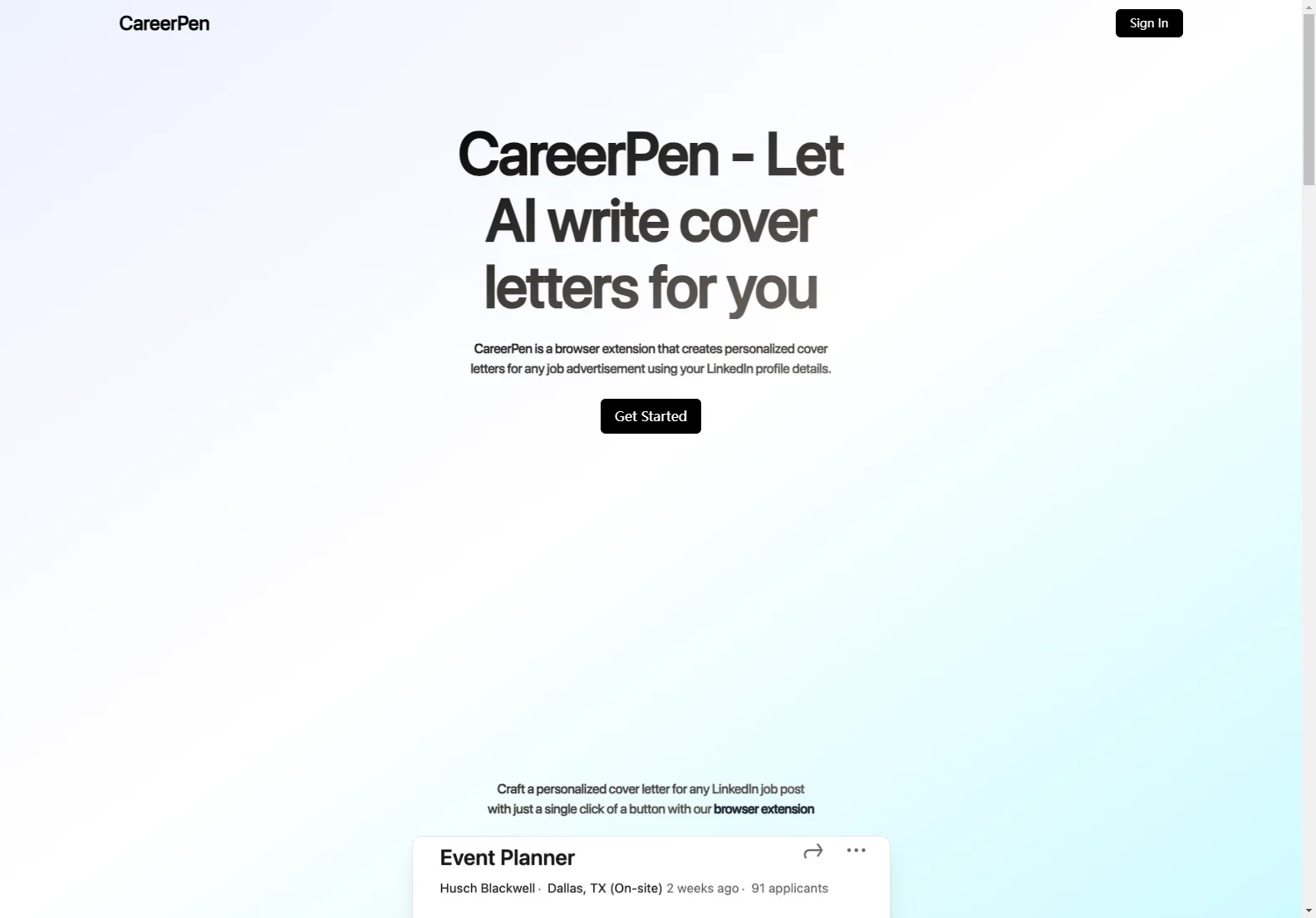 CareerPen - AI-Powered Cover Letter Generator