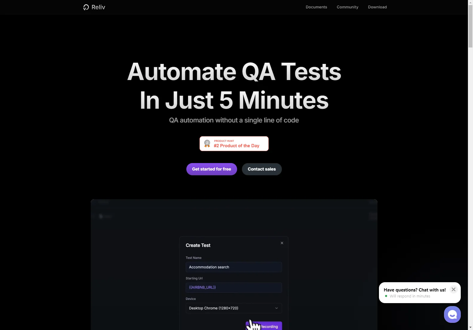 Reliv: Streamlining QA Automation with AI