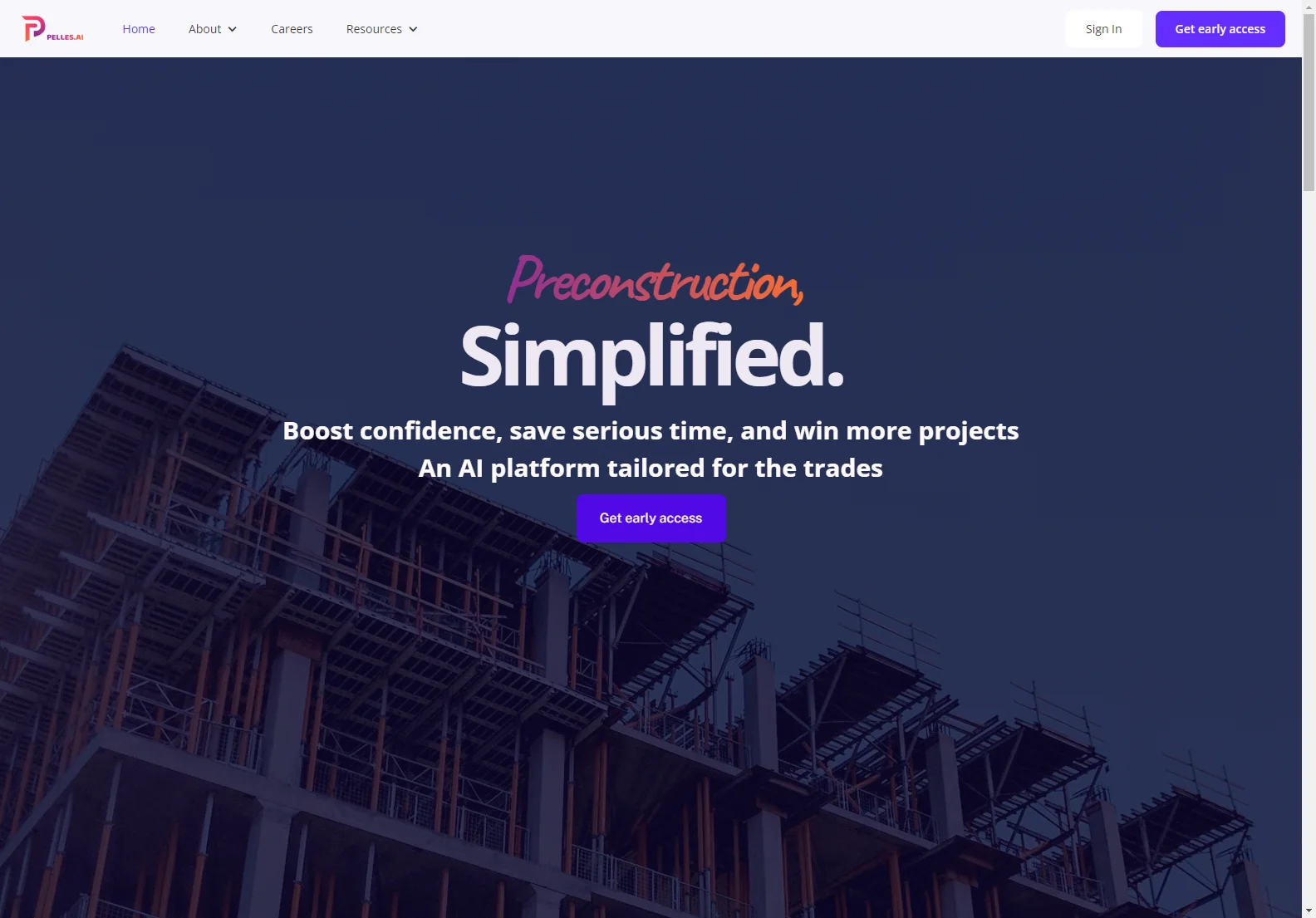 Pellas.ai: Simplifying Preconstruction with AI for Success