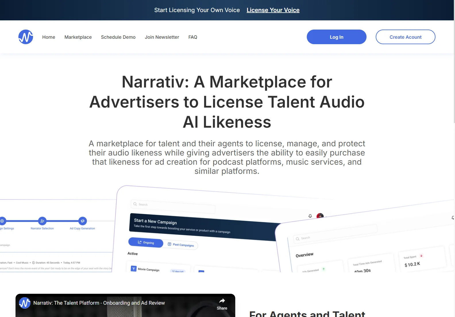 Narrativ: Empowering Talent and Advertisers with AI Audio Likeness Licensing