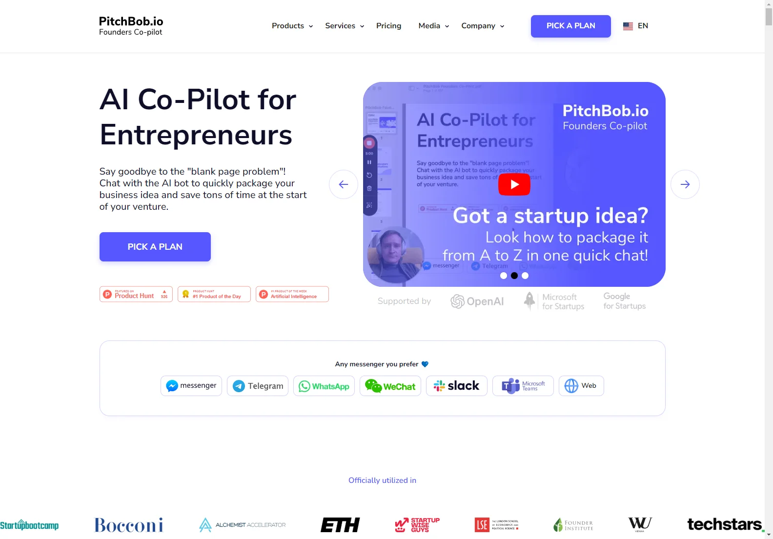 PitchBob: The Ultimate AI Co-Pilot for Building and Boosting Your Startup