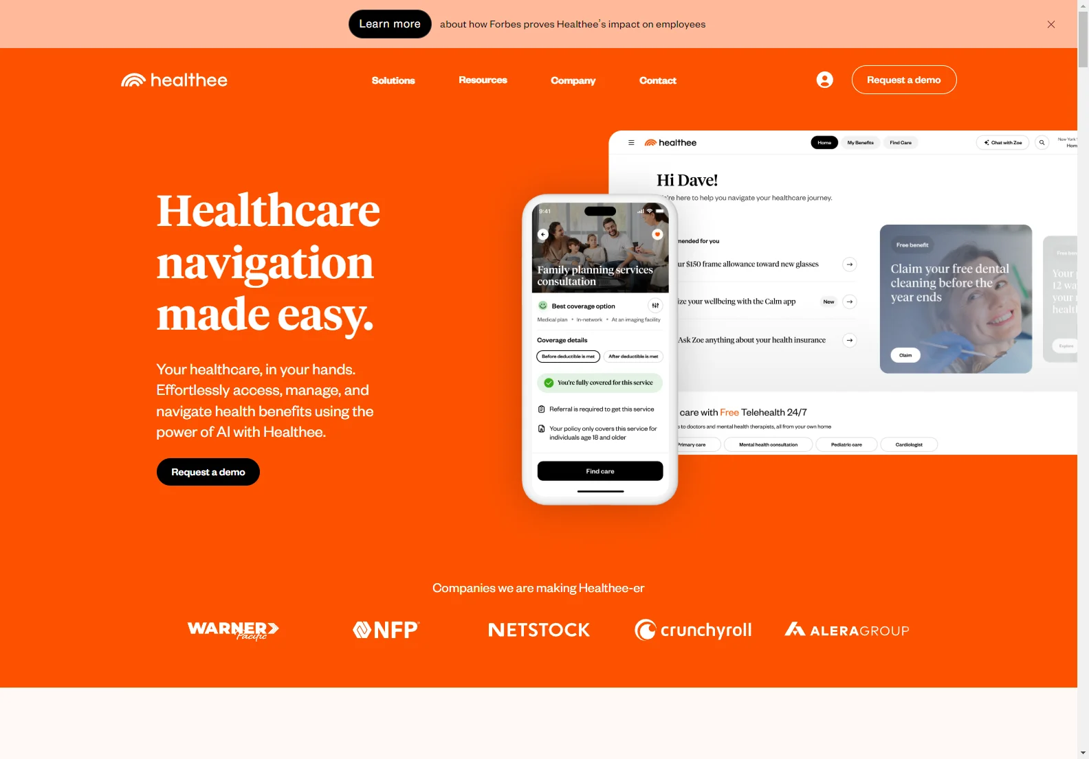 Healthee: Simplifying Health Benefits with AI