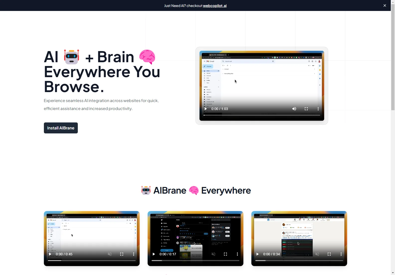 AIBrane: AI-Powered Assistance Across All Your Browsing