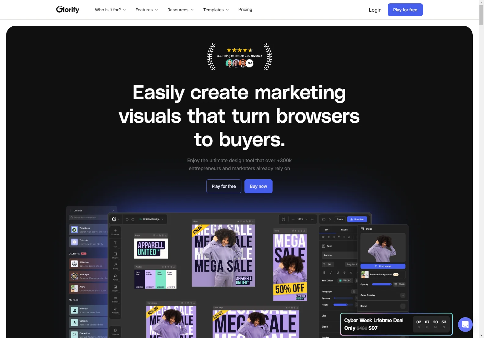 Glorify: Empowering E-commerce with Stunning Graphic Designs