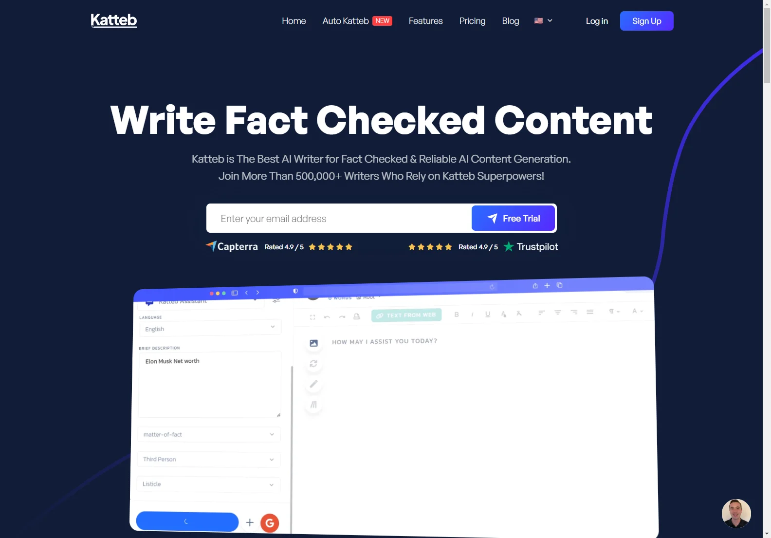 Katteb - The Ultimate Fact Checked AI Writer