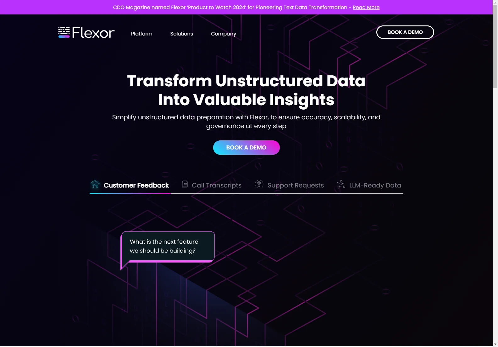 Flexor: Transforming Unstructured Data for Insights