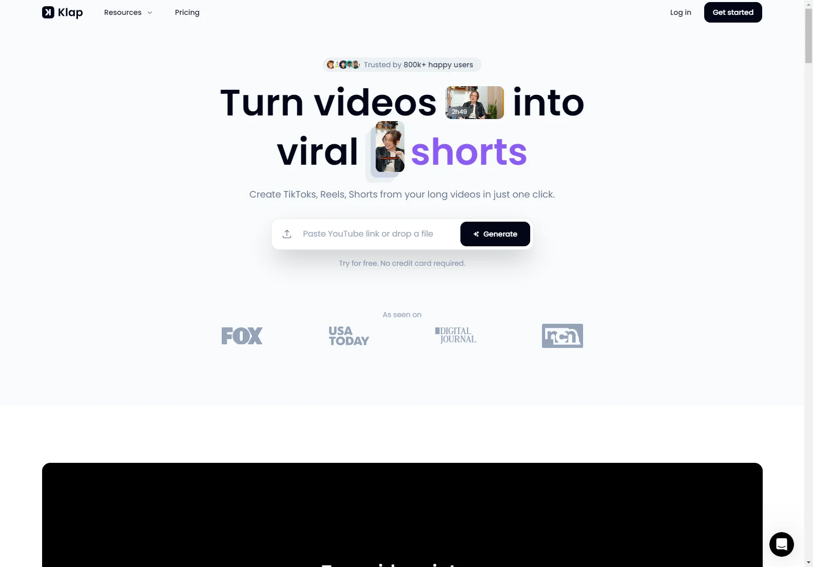 Klap: Transform Your Videos into Viral Shorts