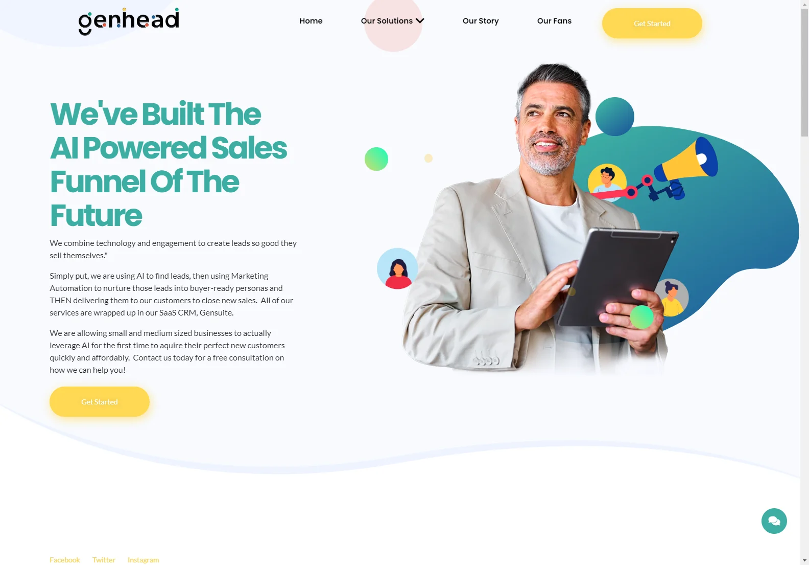 Genhead: Empowering Businesses with AI-Powered Sales Funnel