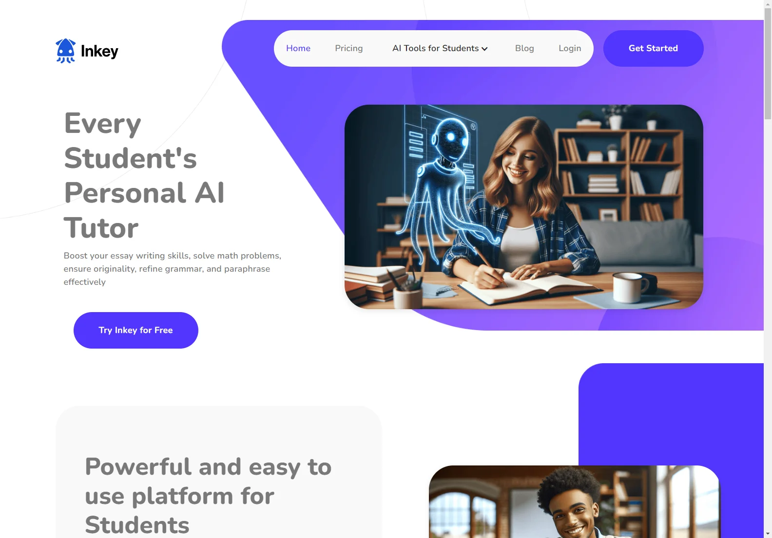 Inkey.ai: Your AI-Powered Assistant for Essay Writing and Math Problem Solving