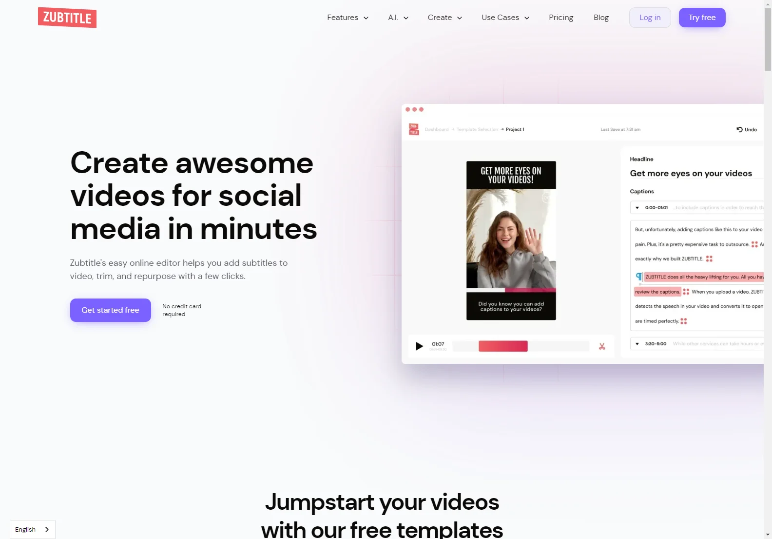 Zubtitle: Effortlessly Add Subtitles and Edit Videos for Social Media Success