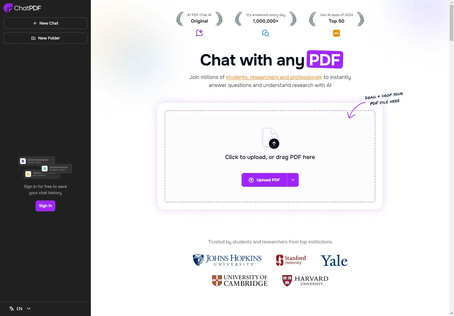 ChatPDF - Unleashing the Power of PDF Interaction with AI