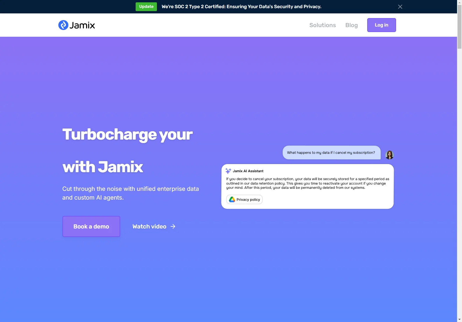 Jamix: Unifying Data and Enhancing Productivity with AI