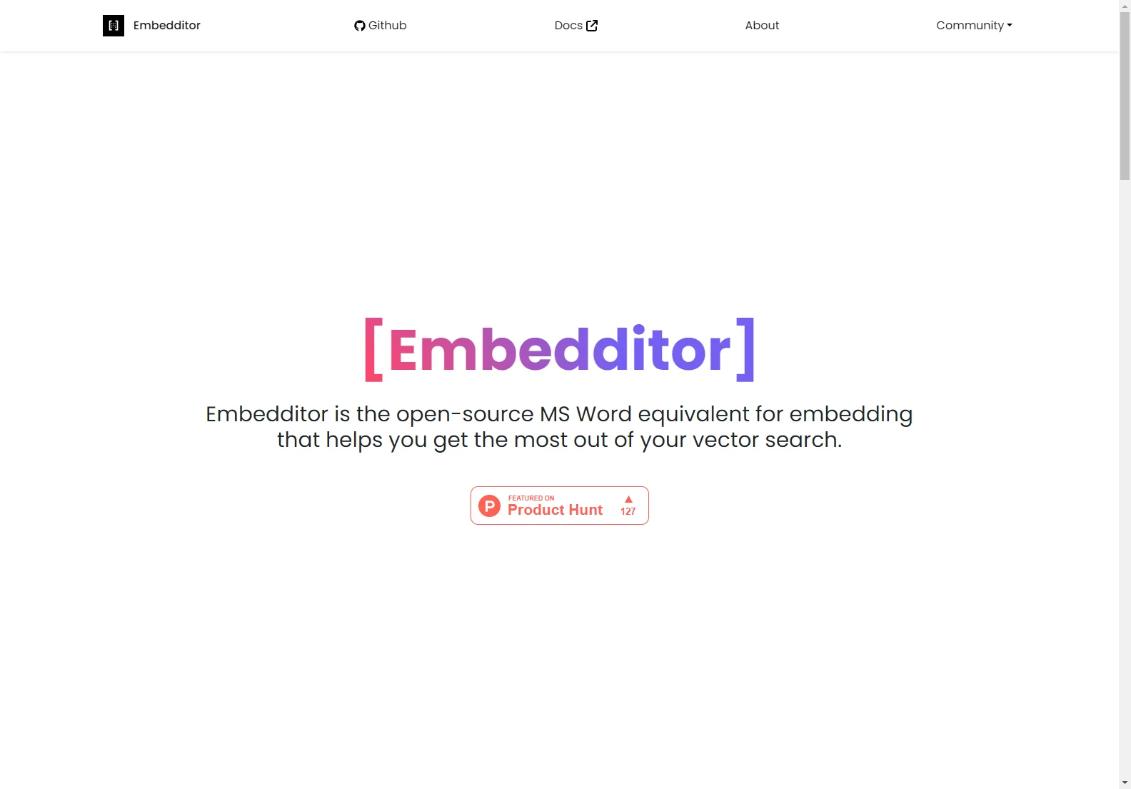 Embedditor.ai: Enhancing Vector Search and Data Control