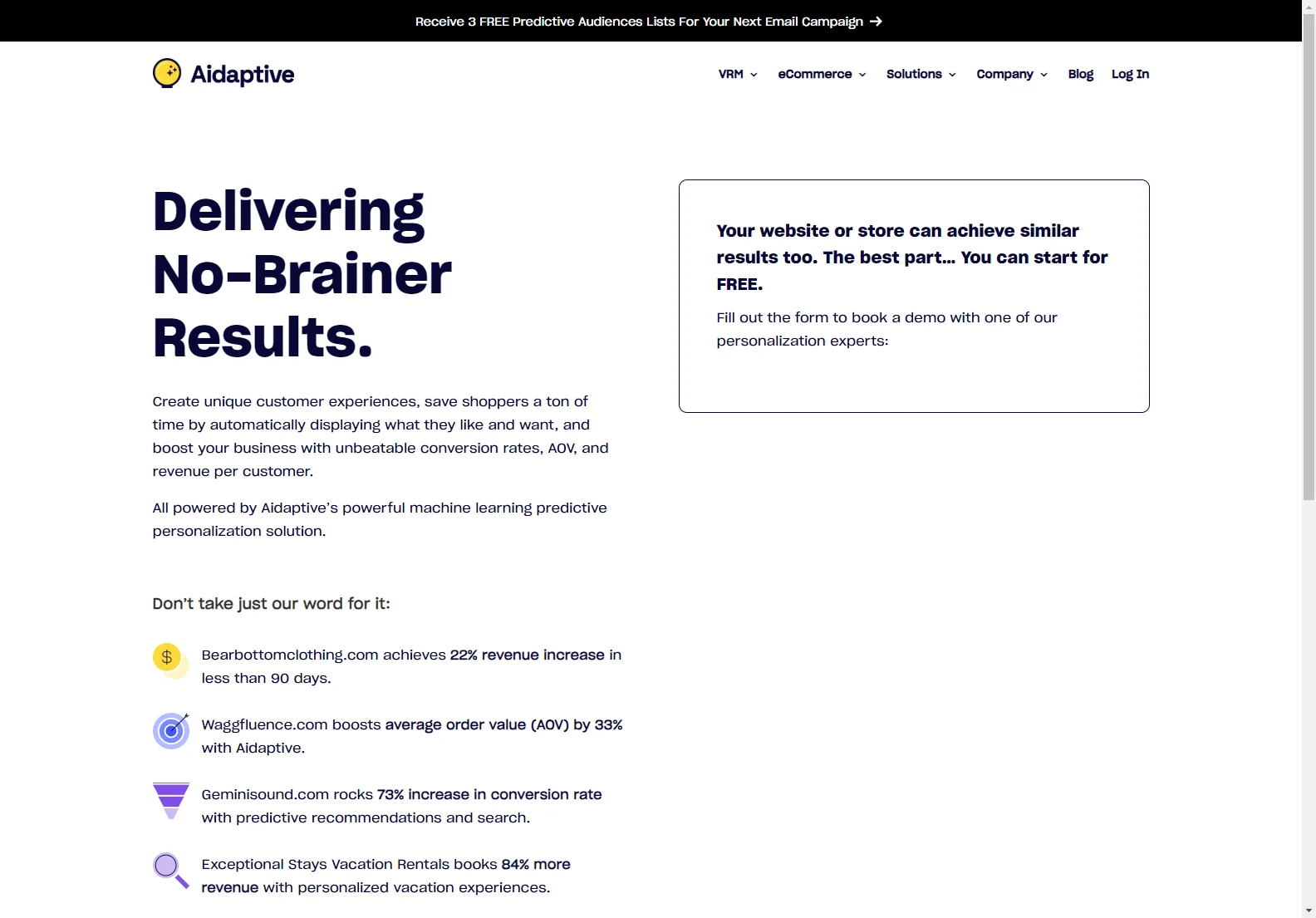 Aidaptive: Unleash the Power of Predictive Personalization