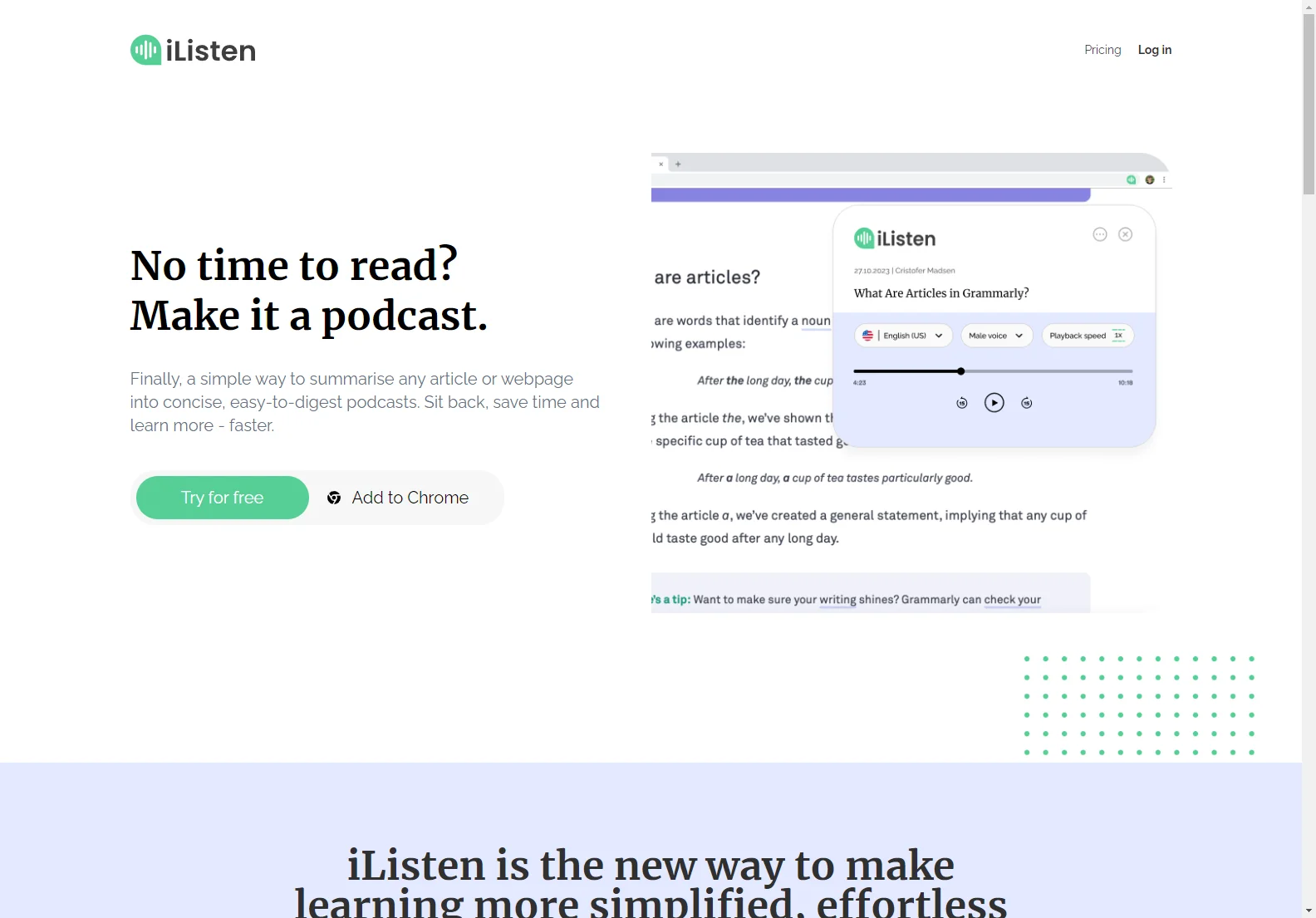 iListen: Transform Articles into Engaging Podcasts