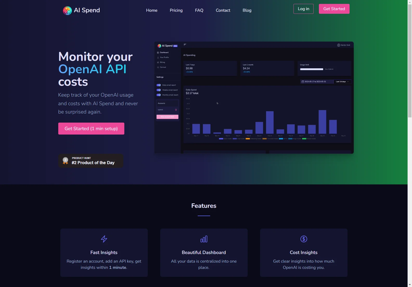 AI Spend - Effortlessly Monitor Your OpenAI Costs