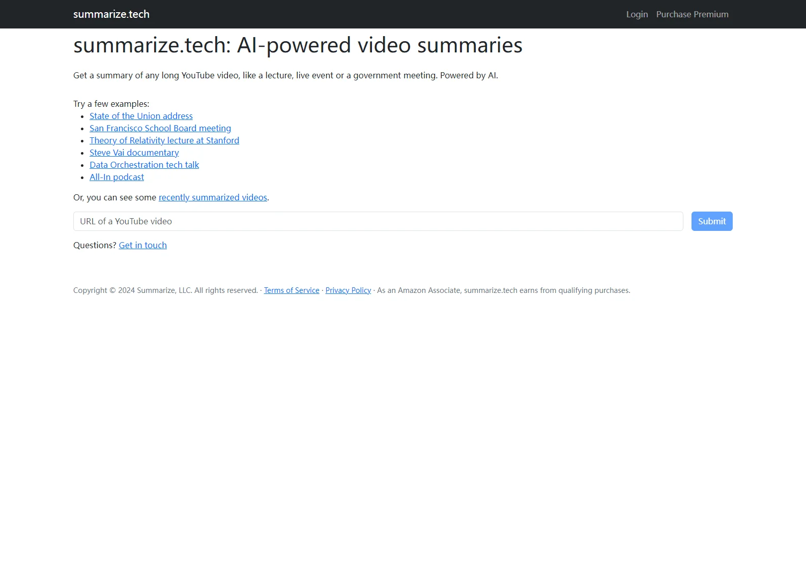 summarize.tech: Revolutionizing Video Summaries with AI