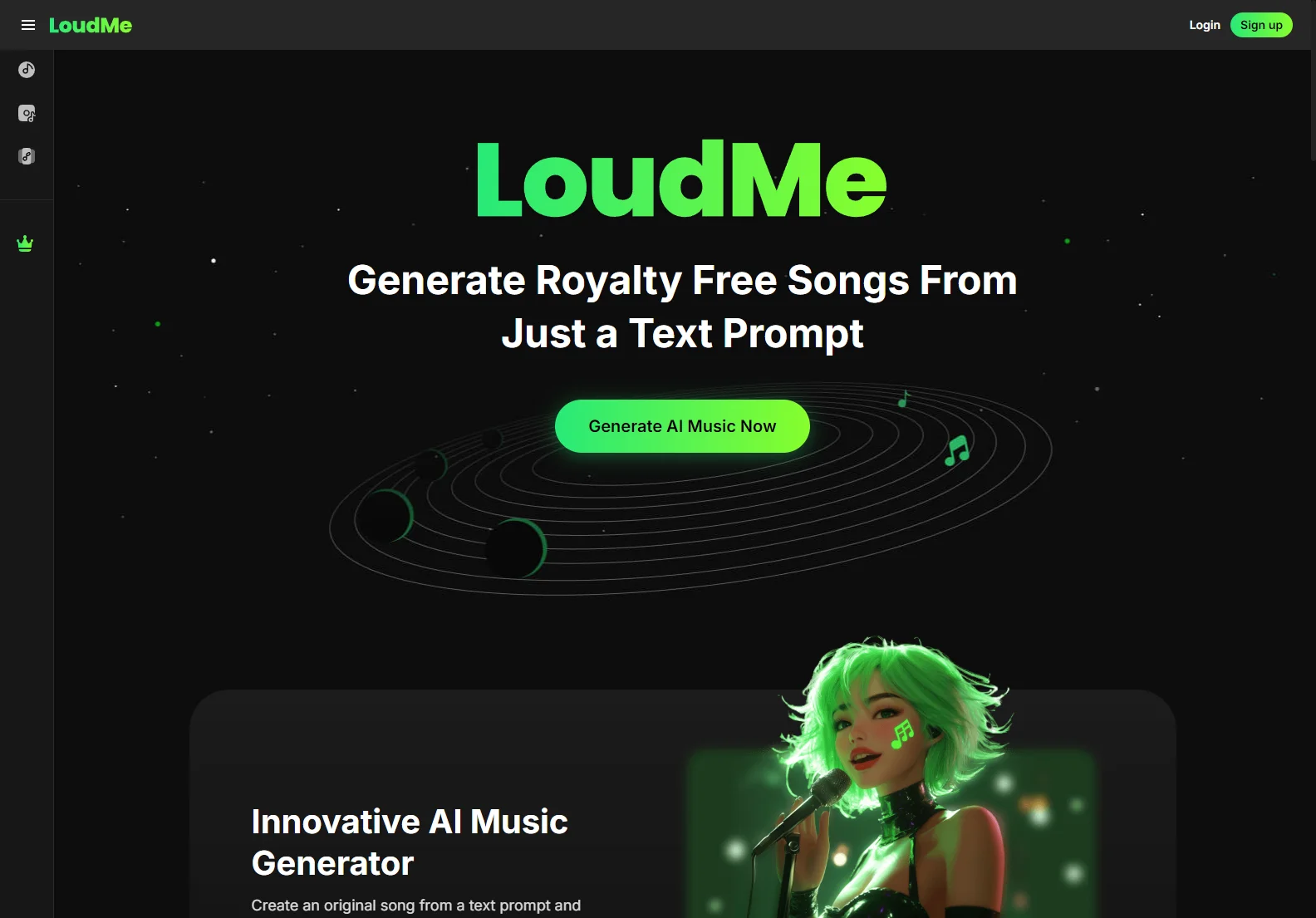 Create Royalty-Free Songs with Text: LoudMe AI Music Generator