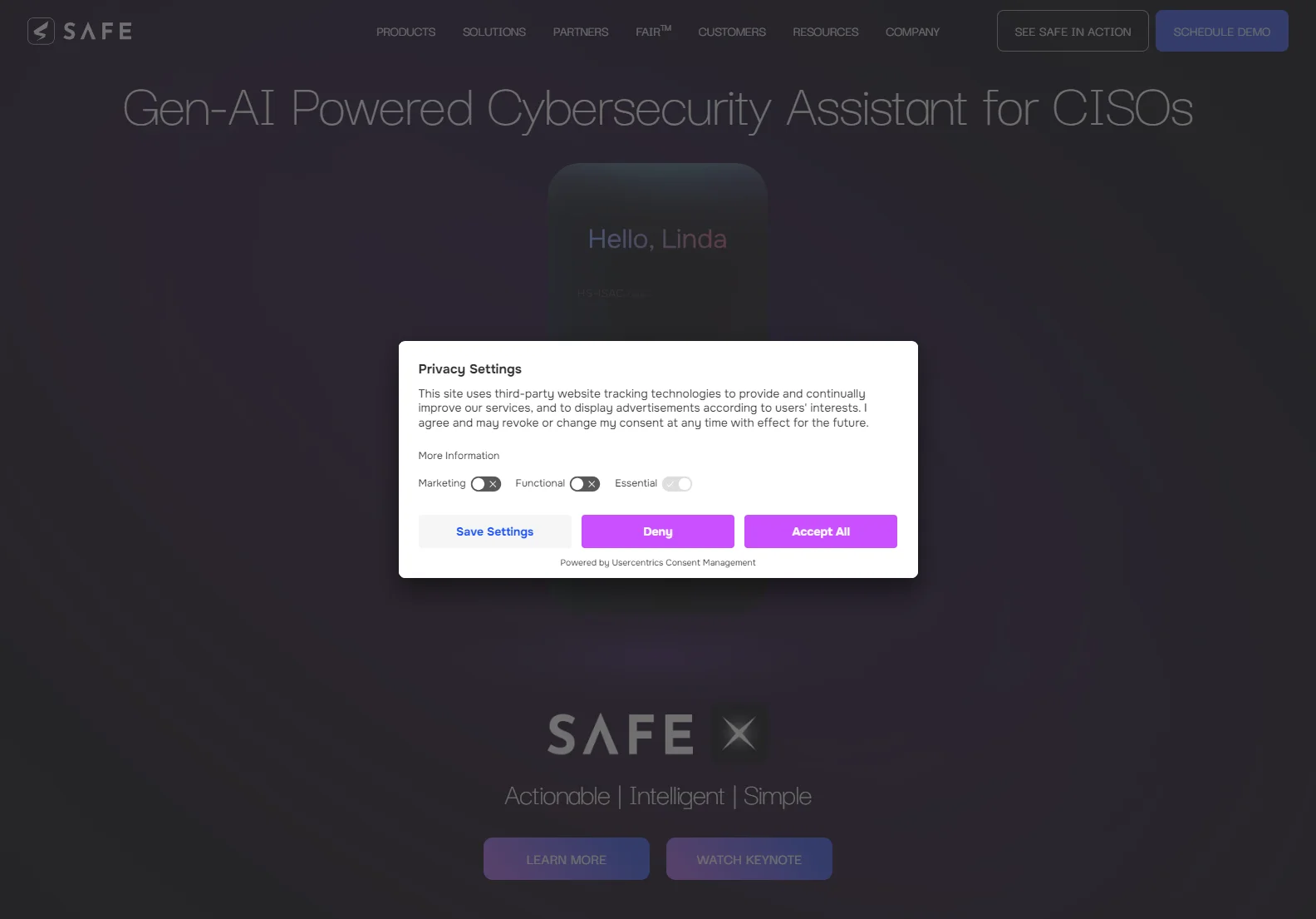 Safe Security: Your Gen-AI Powered Ally for Cyber Risk Management