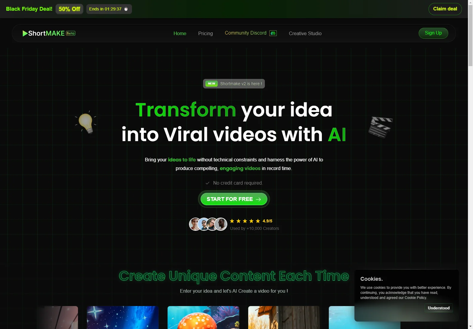 ShortMake: Create Stunning Videos with AI - Effortless and Engaging