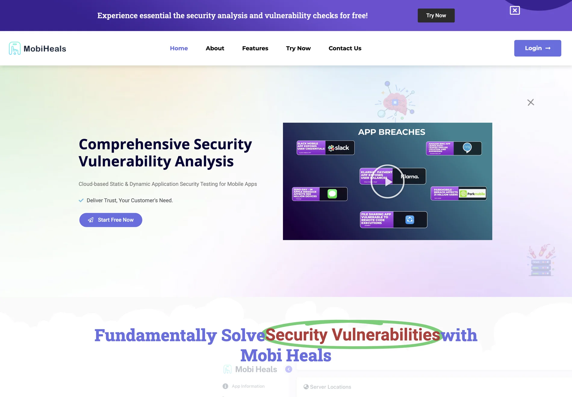 MobiHeals - Comprehensive Mobile App Security Solution