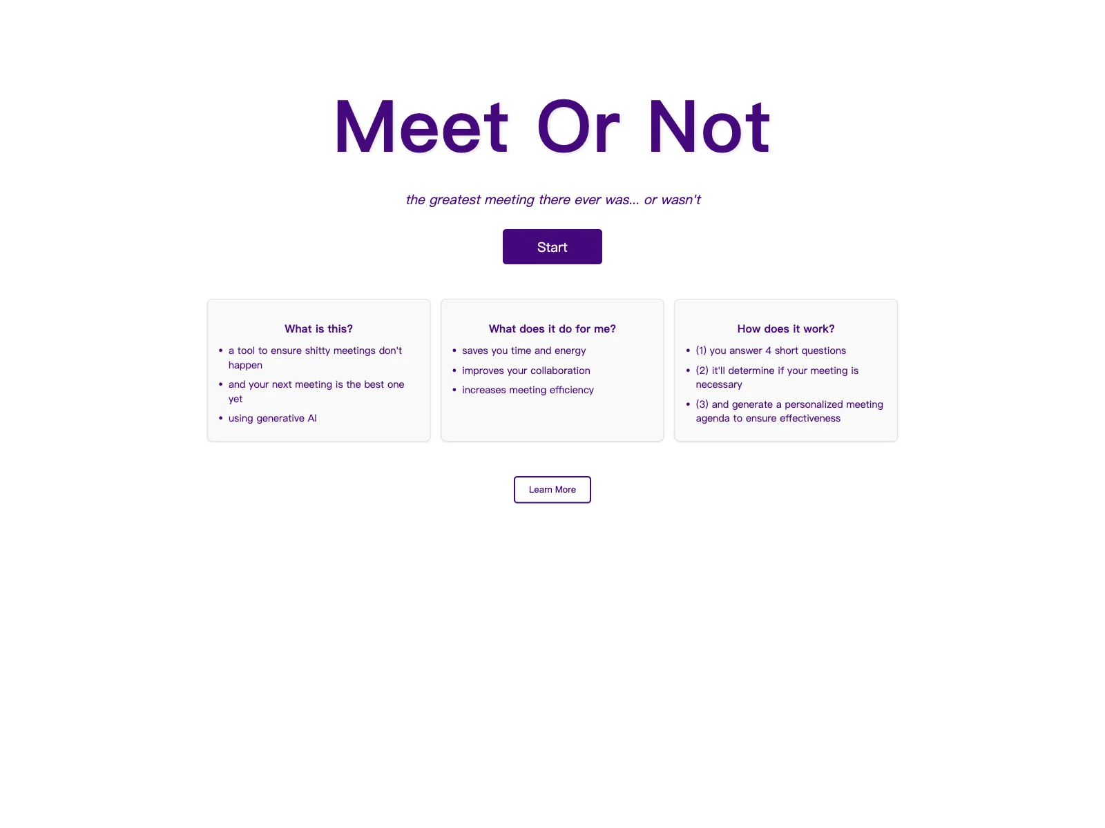 Meet Or Not | Ensure Productive and Efficient Meetings