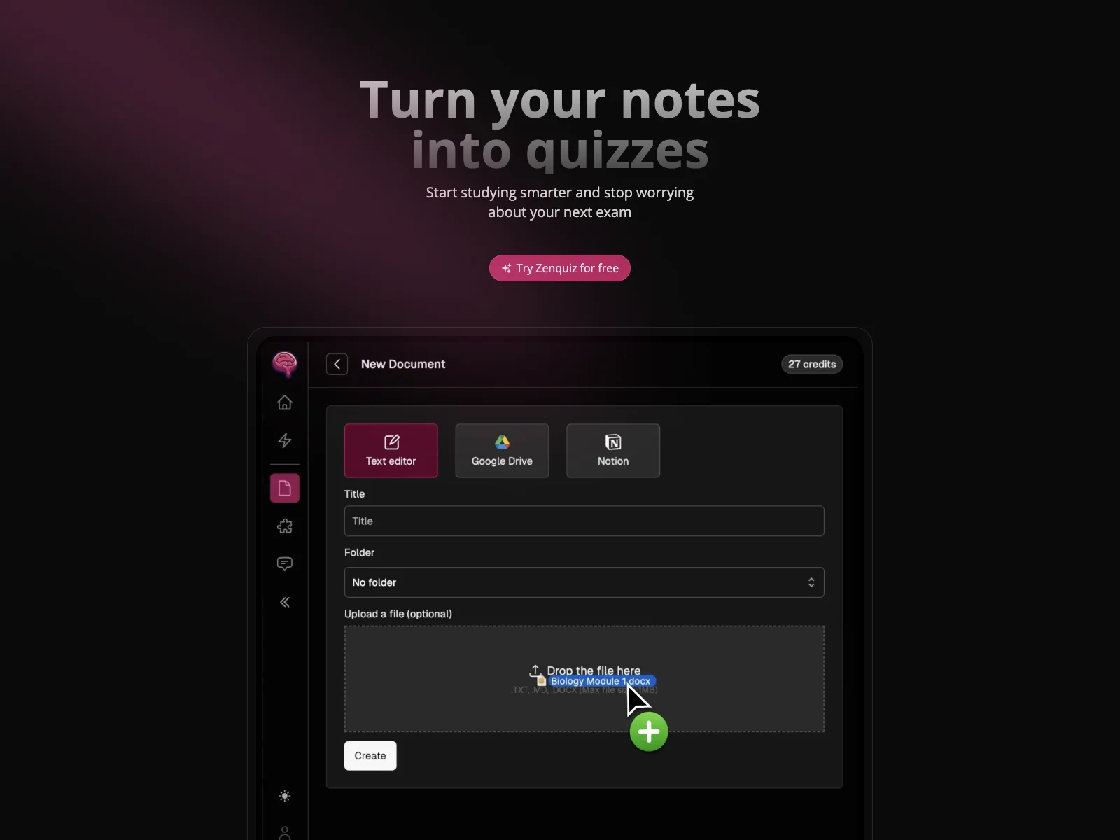 Zenquiz.app: Transform Your Study Notes into Quizzes