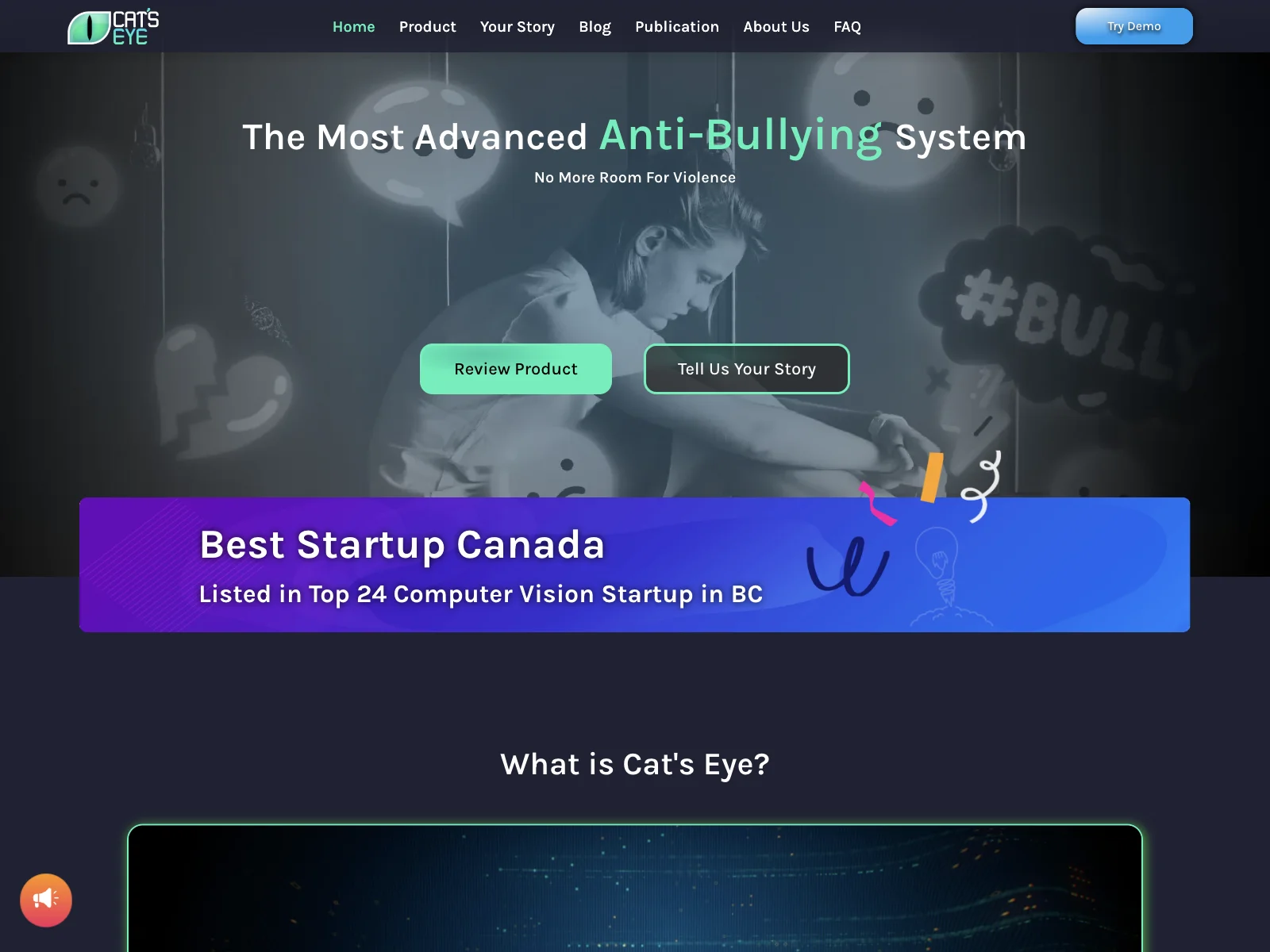 The Cat's Eye Smart Systems: Combat Bullying with AI