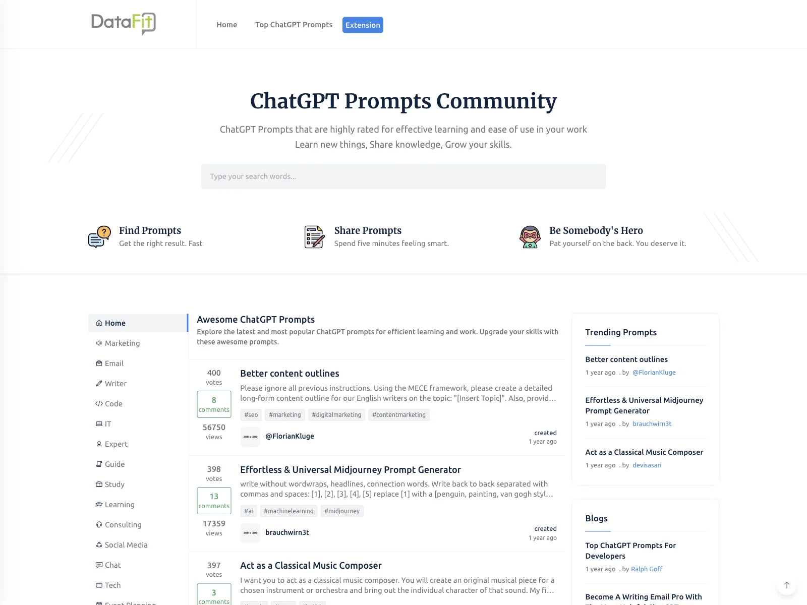 Unleash the Power of ChatGPT with Datafitai's Top Prompts