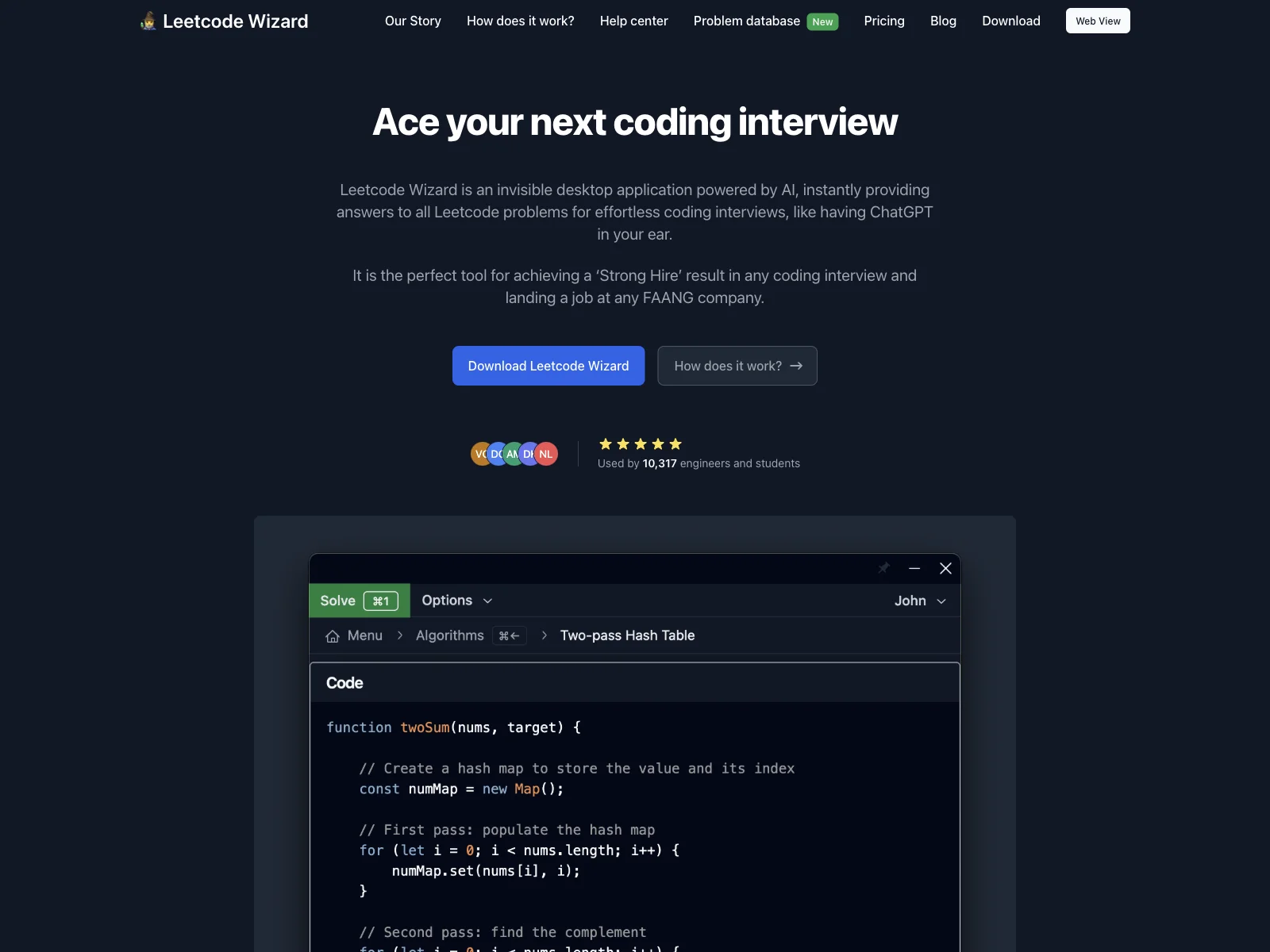 Leetcode Wizard: Ace Coding Interviews with AI Assistance