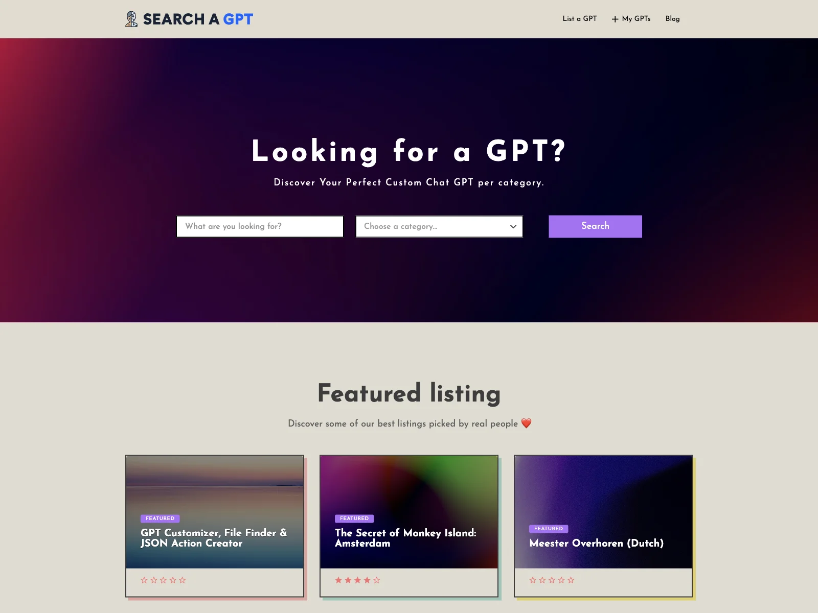 Search a GPT: Simplifying AI Tool Discovery