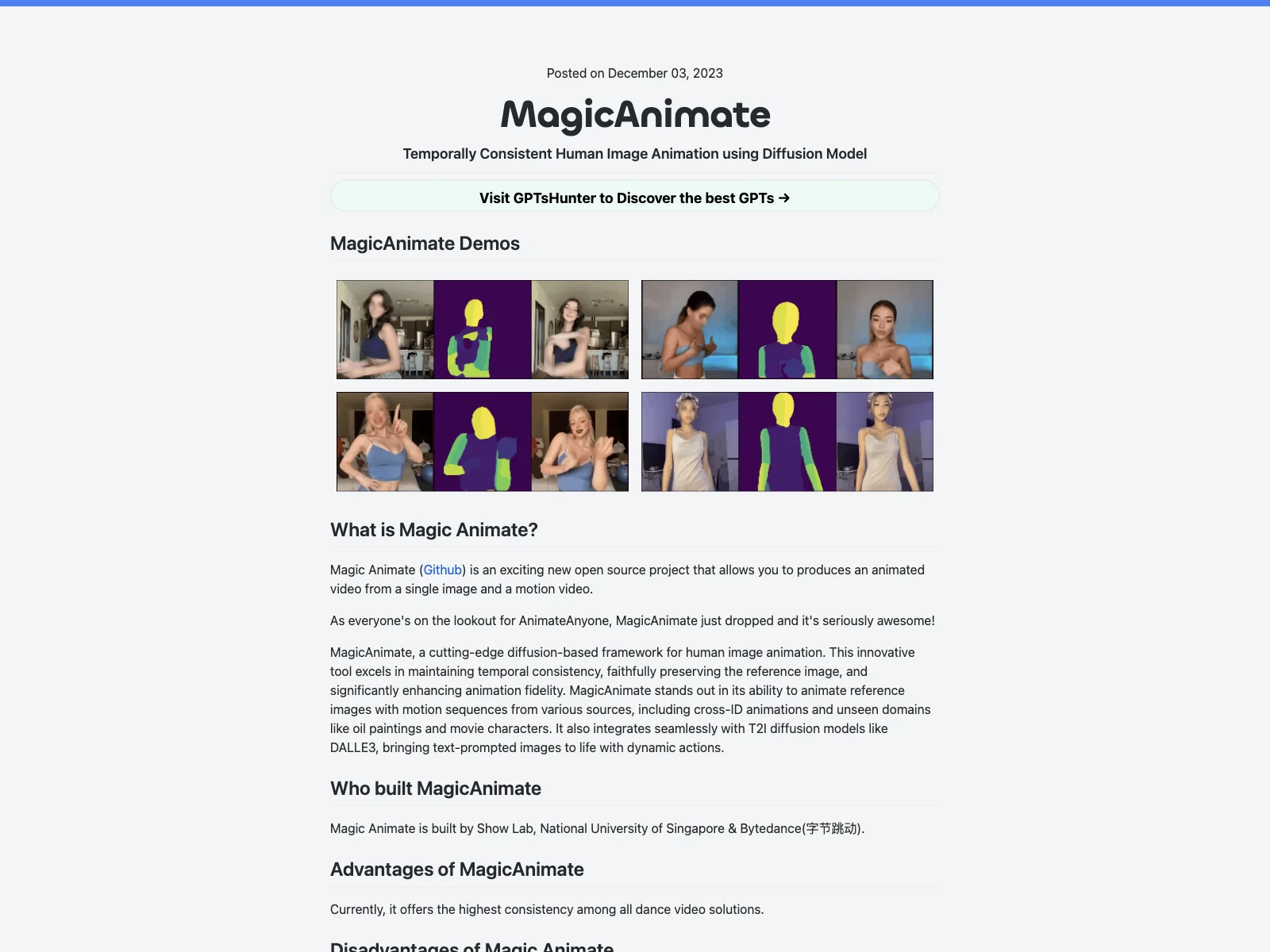 MagicAnimate: Unleashing Temporally Consistent Animation