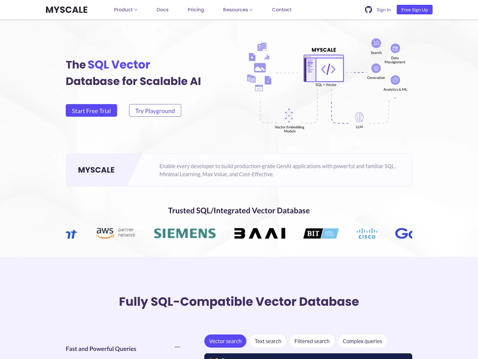 MyScale: Empowering SQL-Based Vector Search