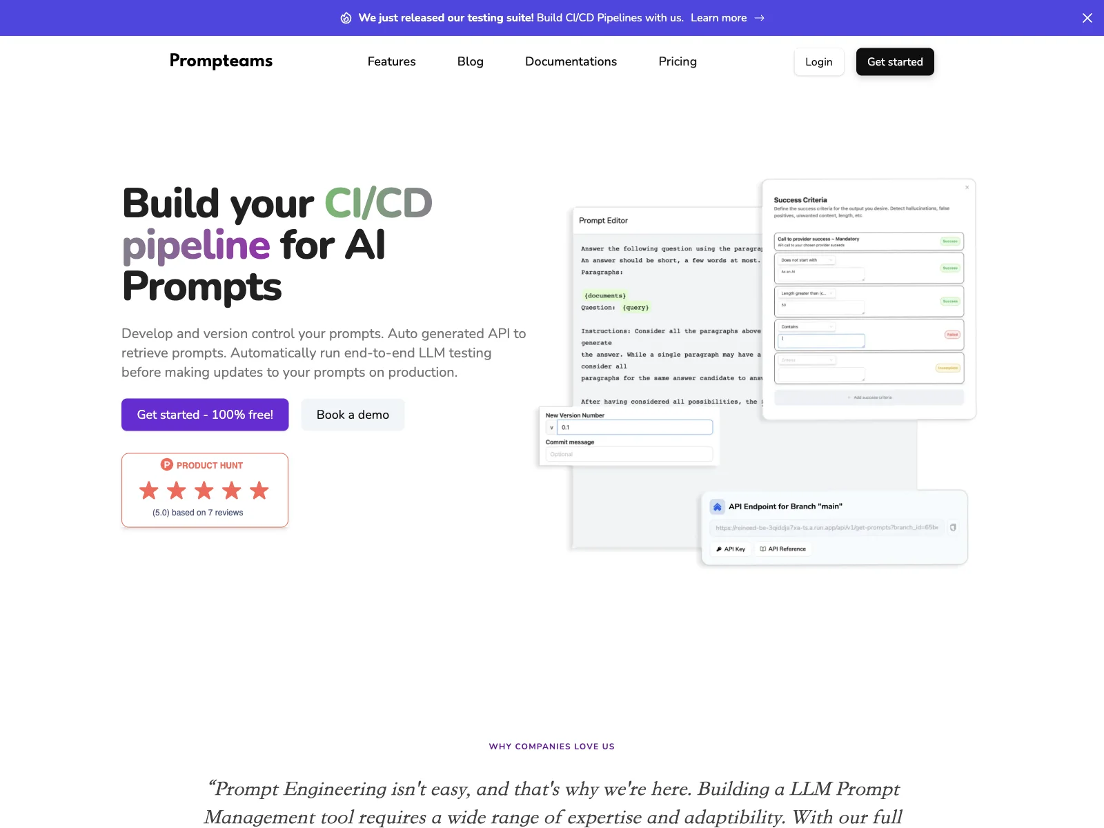 Prompteams: Streamlining AI Prompt Management