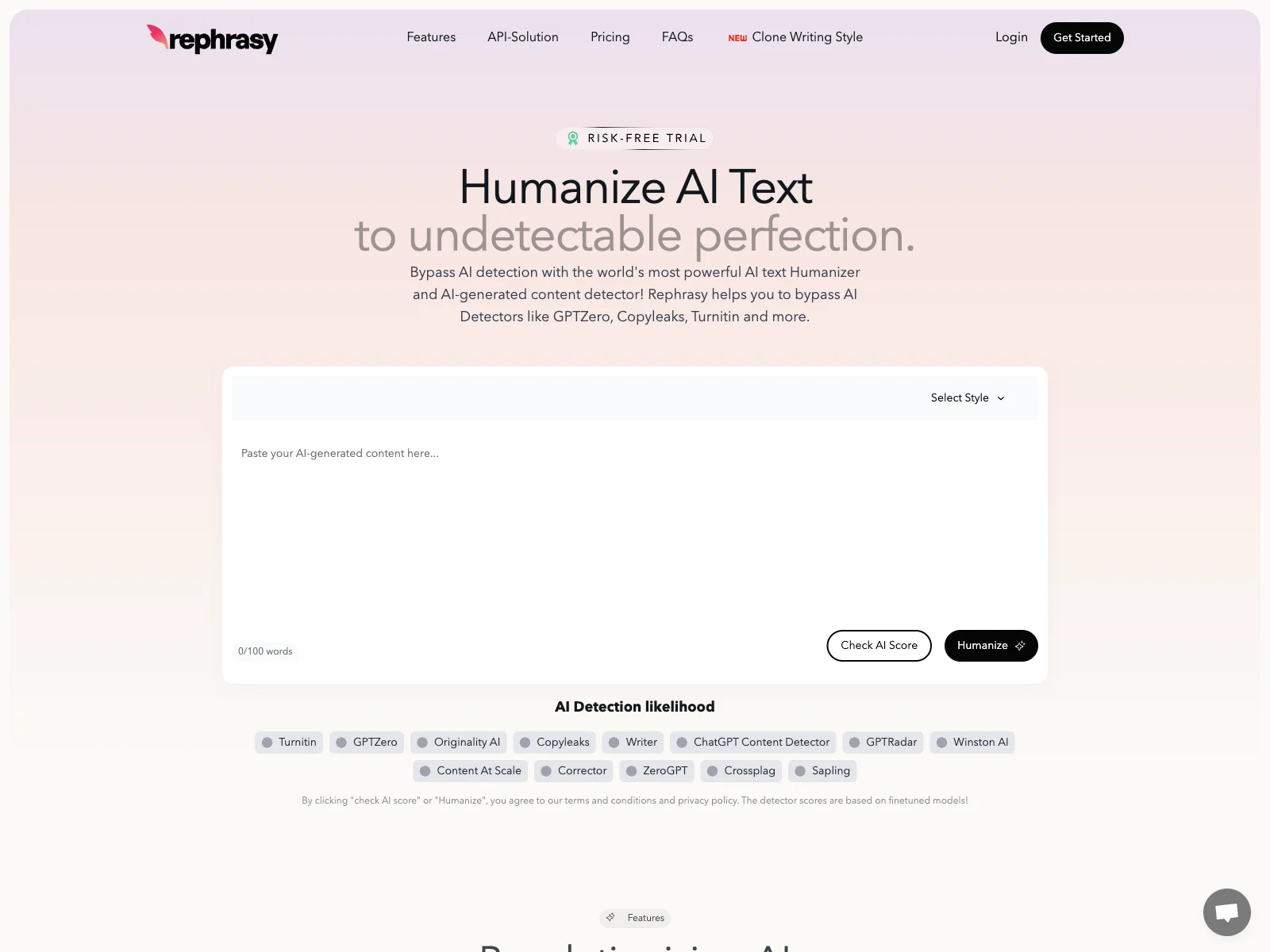 Rephrasy: The Ultimate AI Text Humanizer with 100% Pass Rate