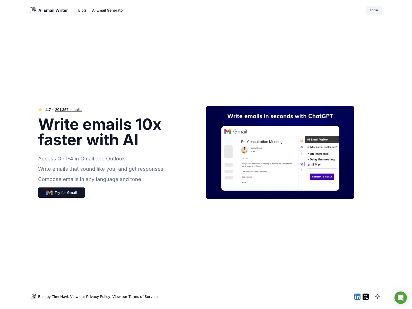 AI Email Writer - Write Faster Emails with AI