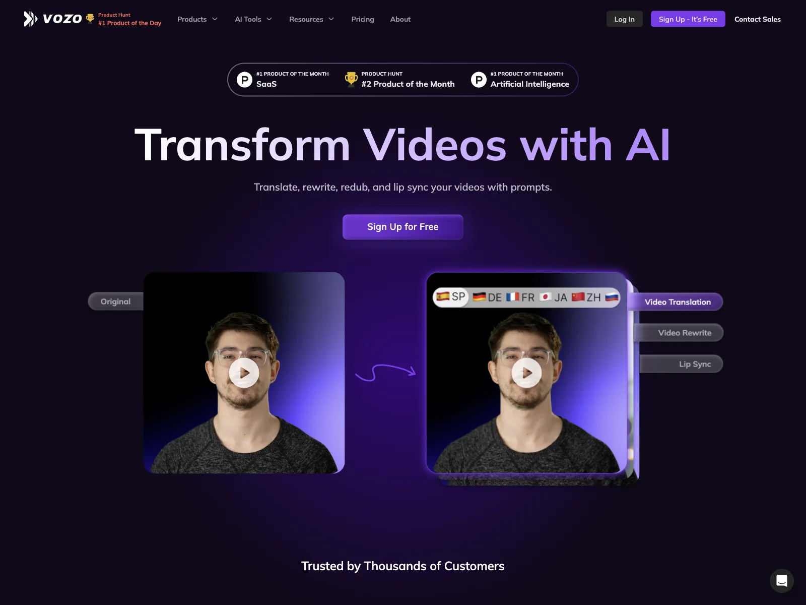 Vozo - Revolutionize Your Videos with AI