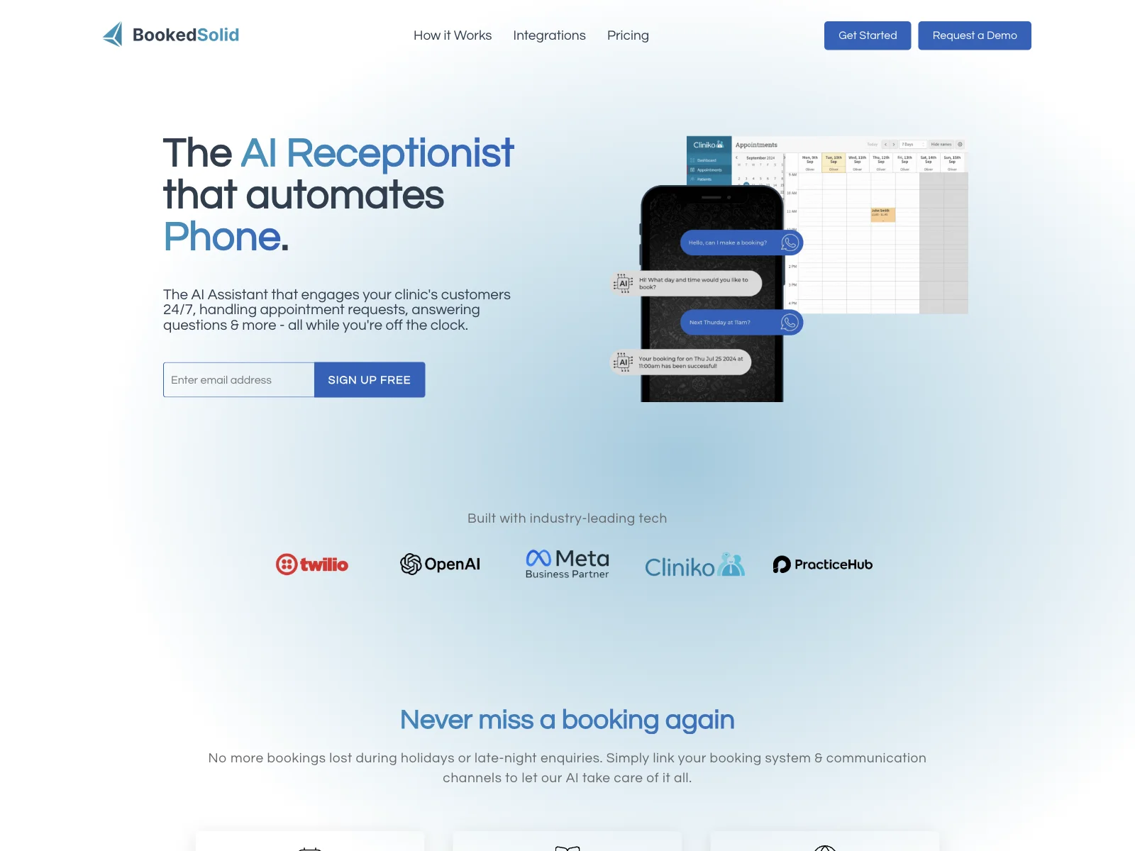 BookedSolid: Streamlining Clinic Appointments with AI