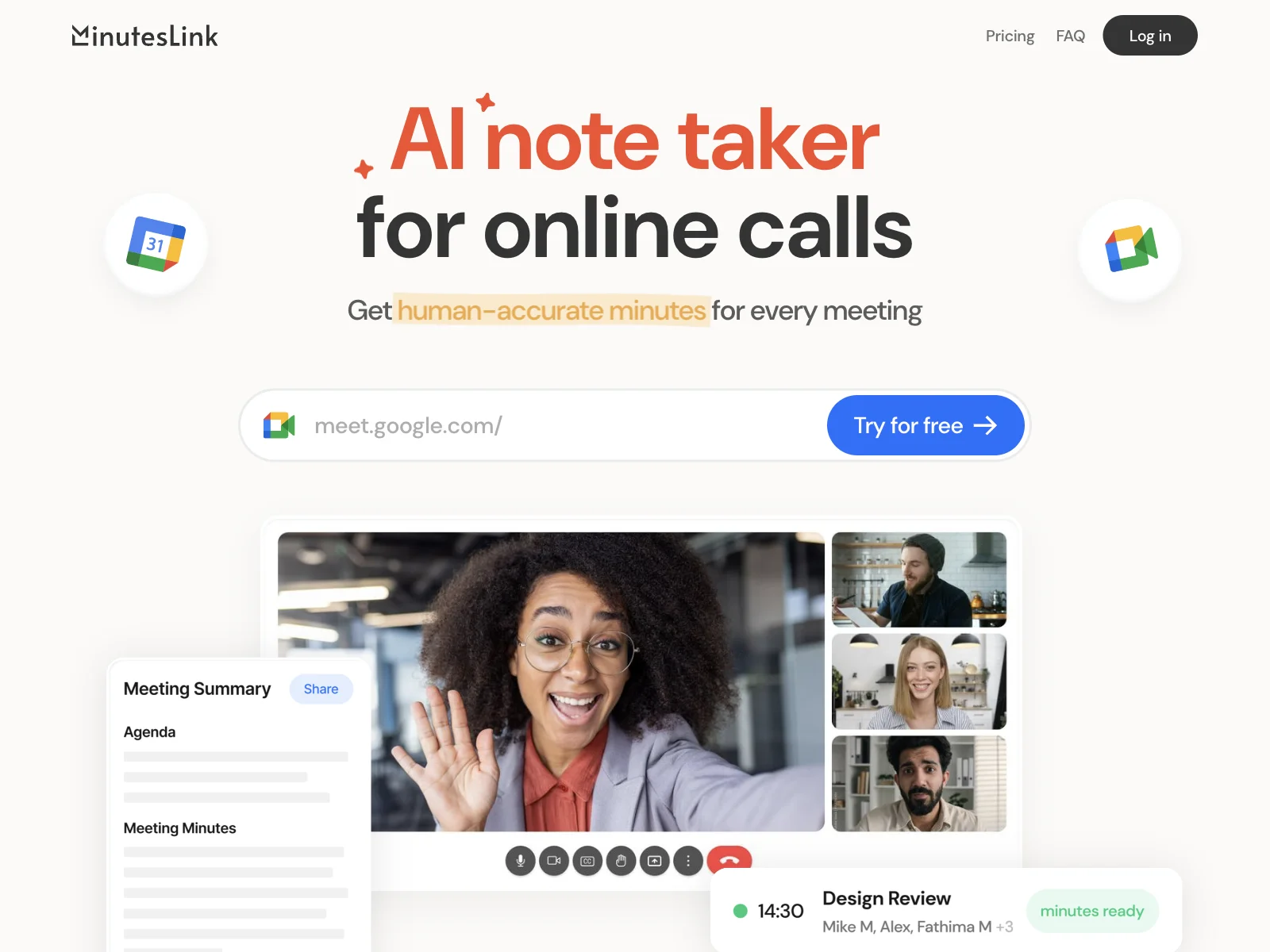 MinutesLink - Streamline Your Meeting Notes with AI