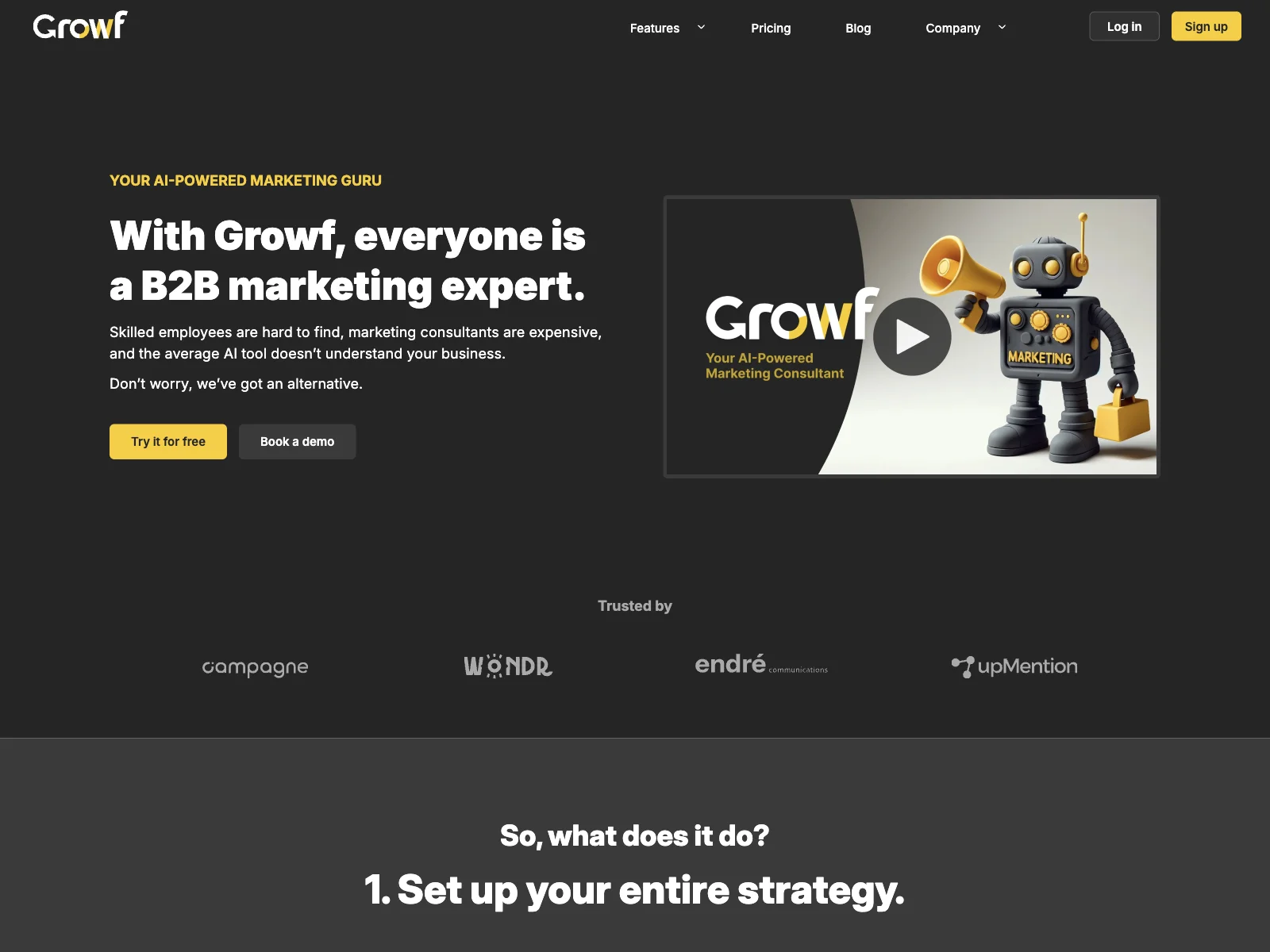 Growf: Revolutionize B2B Marketing with AI-Powered Tools