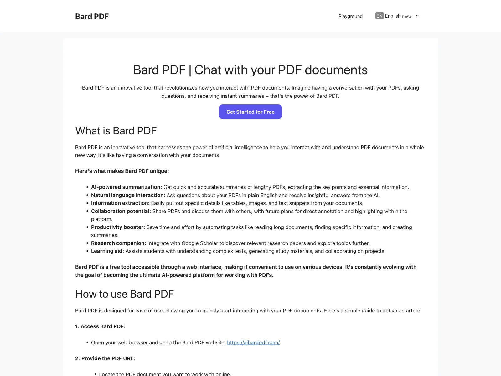 Bard PDF: Revolutionize PDF Interaction with AI