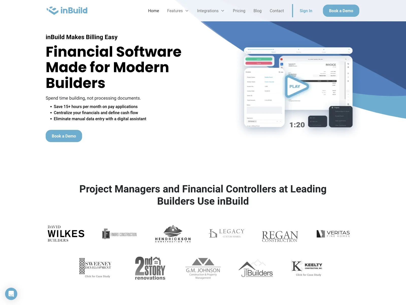 inBuild: Simplifying Construction Financials for Efficiency