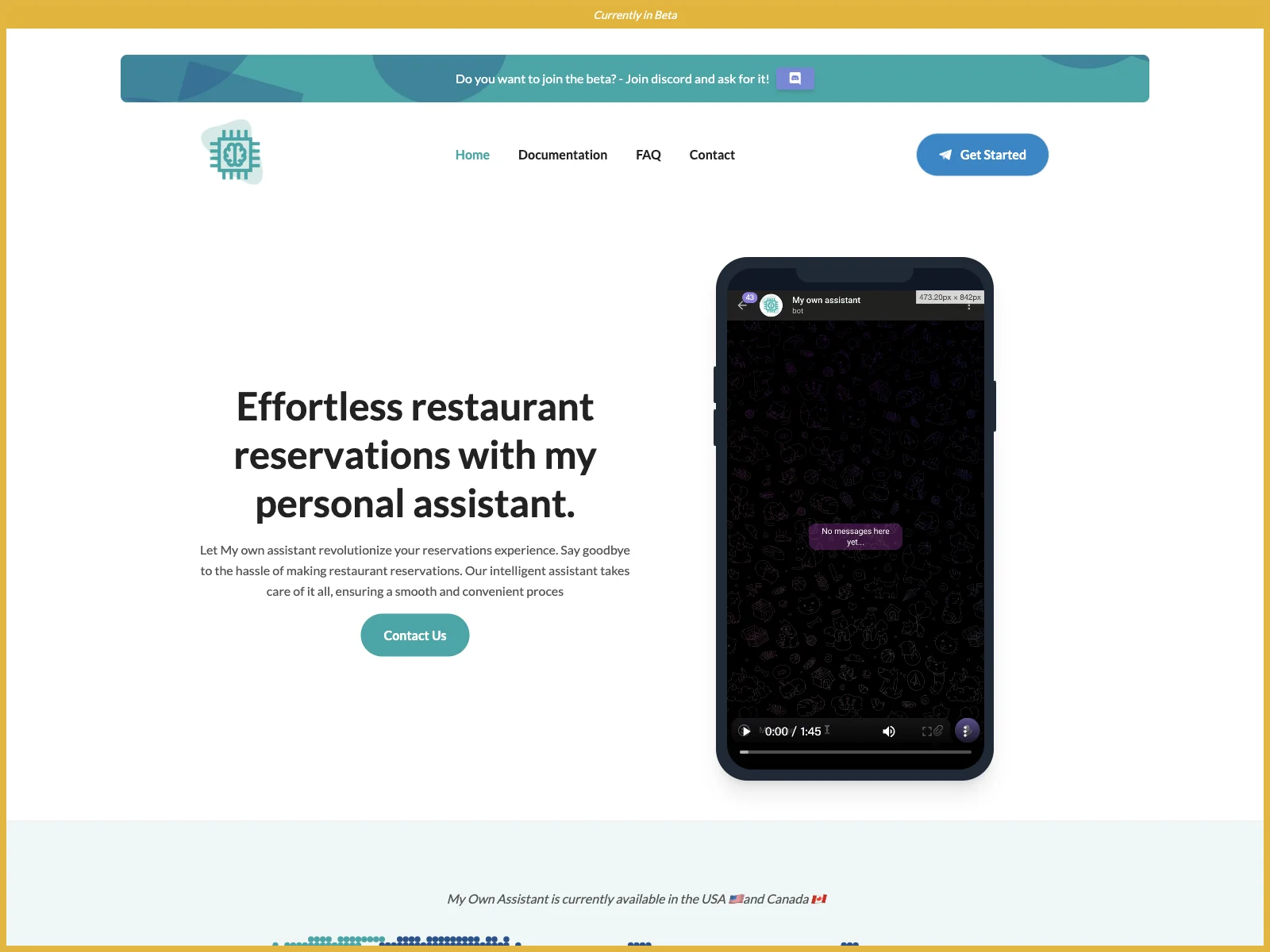 My own assistant: Simplifying Restaurant Reservations with AI