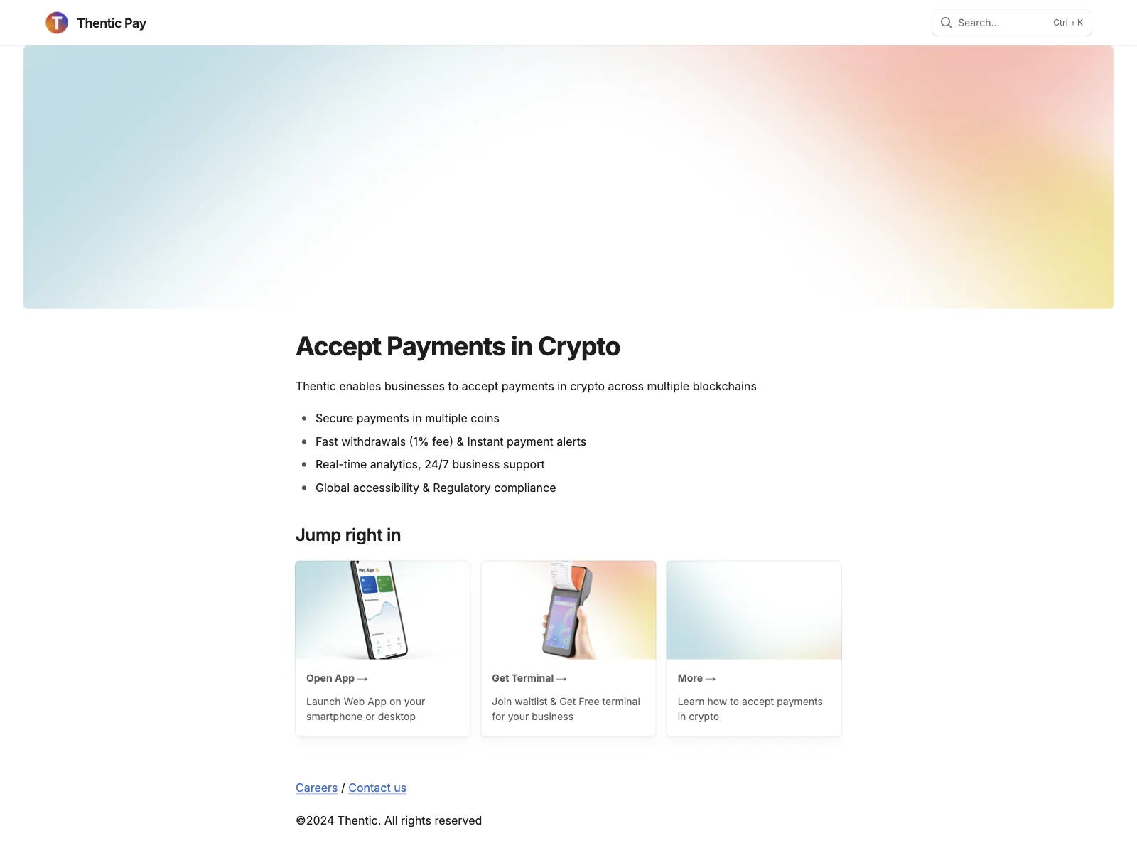 Accept Crypto Payments with Thentic Pay