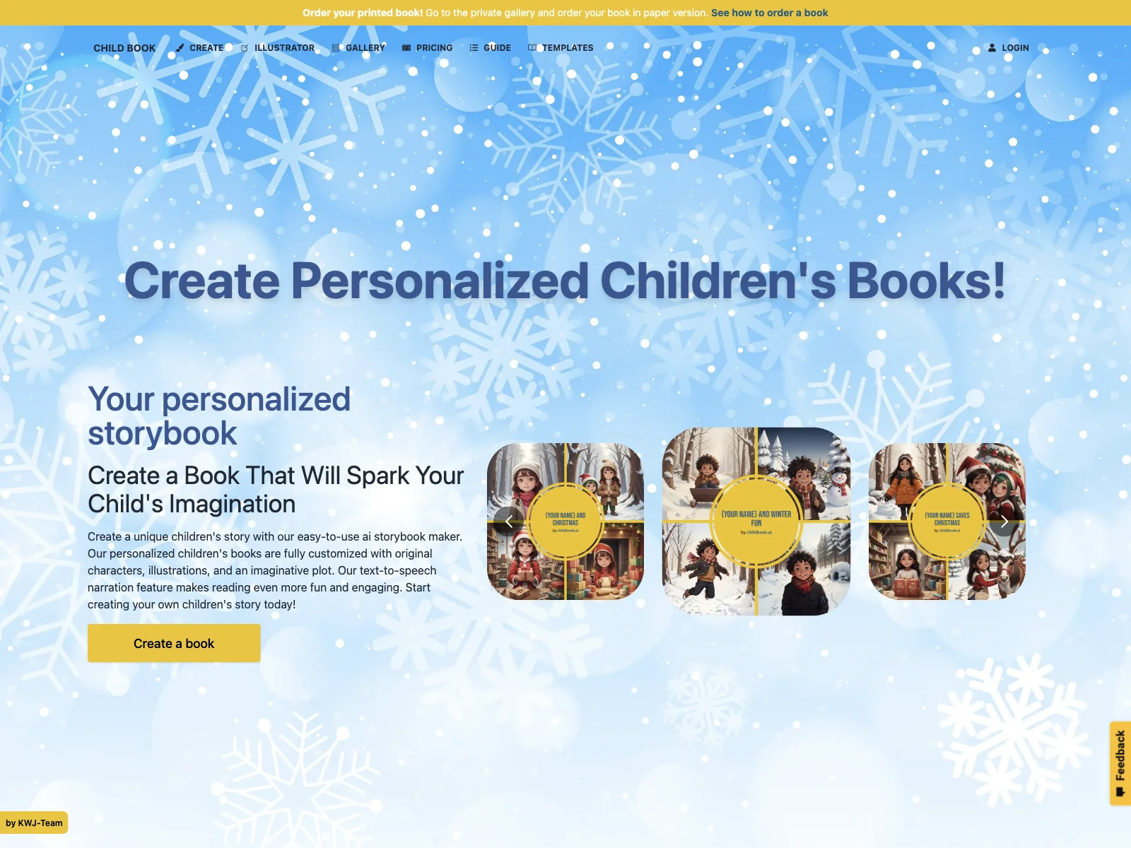 Create Personalized Children's Books with Childbook.ai