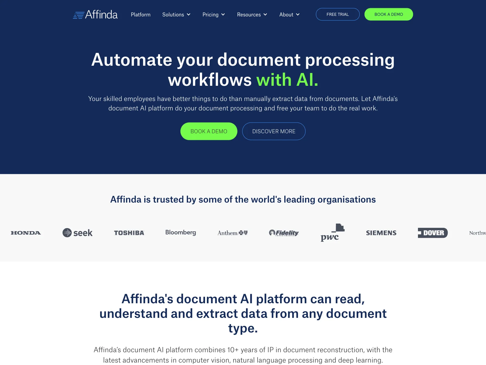 Affinda: Empowering Businesses with Advanced Document AI