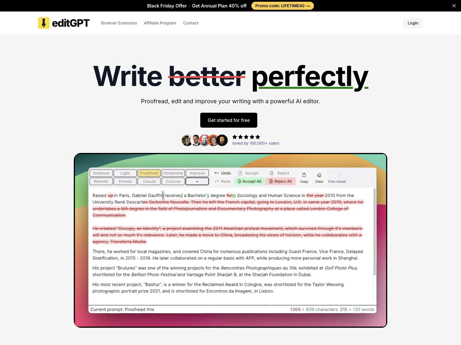 Enhance Your Writing with editGPT - Multilingual Editing Made Easy