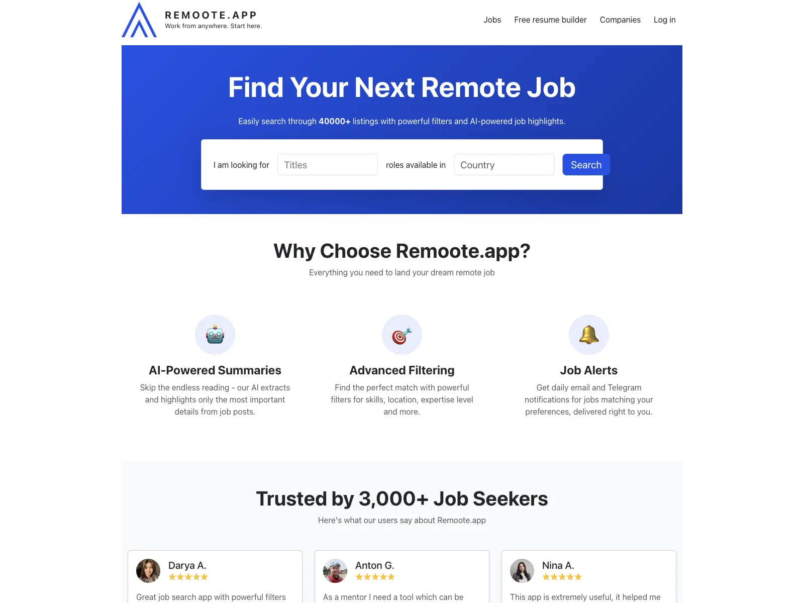 Find Your Dream Remote Job with Remoote.app