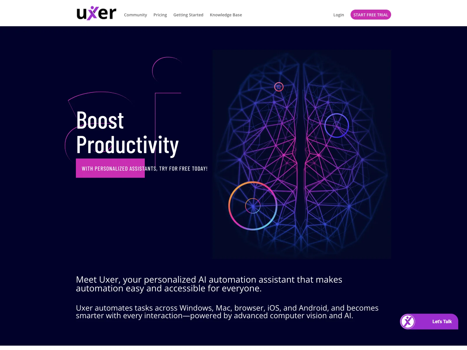 Uxer: Boost Productivity with AI Automation